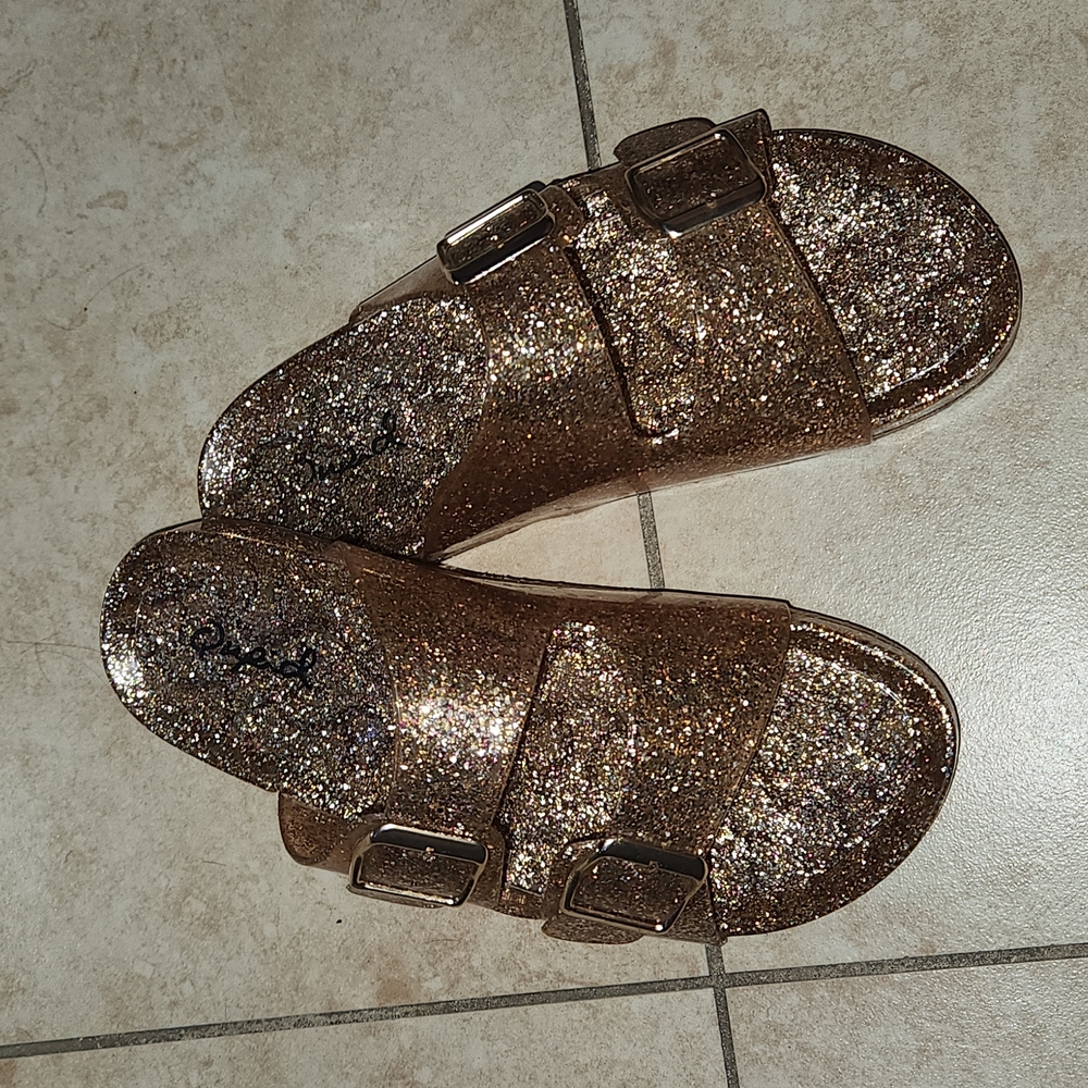 Glittery sandals
